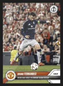 2025 TOPPS NOW UEL ⭐ BRUNO FERNANDES ⭐ MANCHESTER UNITED ☄️ N. 30 - Imagen 1 de 2