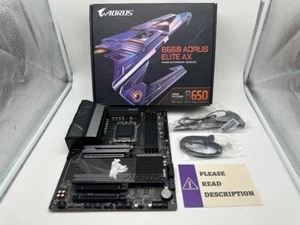 GIGABYTE B650 AORUS ELITE AX AM5 ATX AMD Motherboard READ/FOR PARTS - Bild 1 von 9