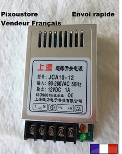 Mini alimentation stabilisée 12 Vdc 1,0 A neuve Alu JCA 10-12 10 watts - Picture 1 of 5