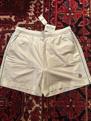 RARO NUEVO CON ETIQUETAS BROOKS BROTHERS COUNTRY CLUB RENDIMIENTO TENIS PANTALONES CORTOS 5 PULGADAS ENTREPIERNA M Foto 1 de 4