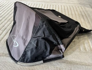 BOB REVOLUTION STROLLER REPLACEMENT HOOD CANOPY SUNSHADE PARASOL  FABRIC GRAY - Picture 1 of 18