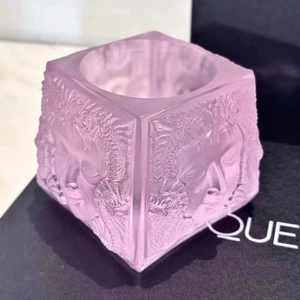 lalique candle holder pink - Picture 1 of 3