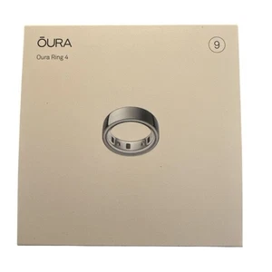 NEW Sealed Oura Ring 4 Smart Ring 4th Gen. Size 9 Silver Color Activity Tracker - Picture 1 of 7