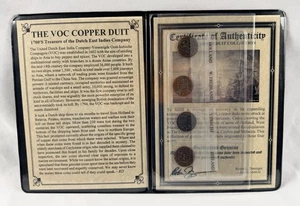 VOC Copper Duit Coin Set with COA Dutch East India Company 1700s Holland Utrecht - Bild 1 von 10