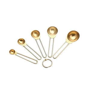 5PCS Cucchiaio di Misurazione in Acciaio Inox Misura Cucchiaio Strumento di Cottura per Casa - Foto 1 di 12