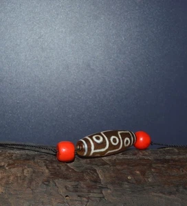 Vintage 9 Eyes Taiwan Dzi Bead Protective Amulet Attract Wealth & good luck, SG - Picture 1 of 6