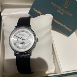Reloj Hombre Frederique Constant Fase Lunar Cuarzo De Japón De Colección - Imagen 1 de 5