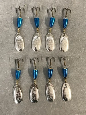 Lote de 8 giradores Blue Fox Vibrax #4 3/8 oz - Imagem 1 de 2