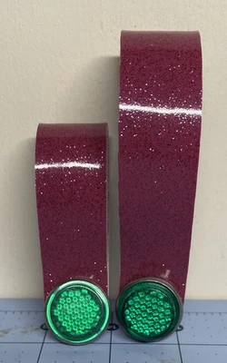 🔥 ПАРА велосипедных колес ручной работы ̼ СТУПИЧНЫЕ БЛЕСТЯЩИЕ с отражателями винтажного стиля - Изображение 1 из 3