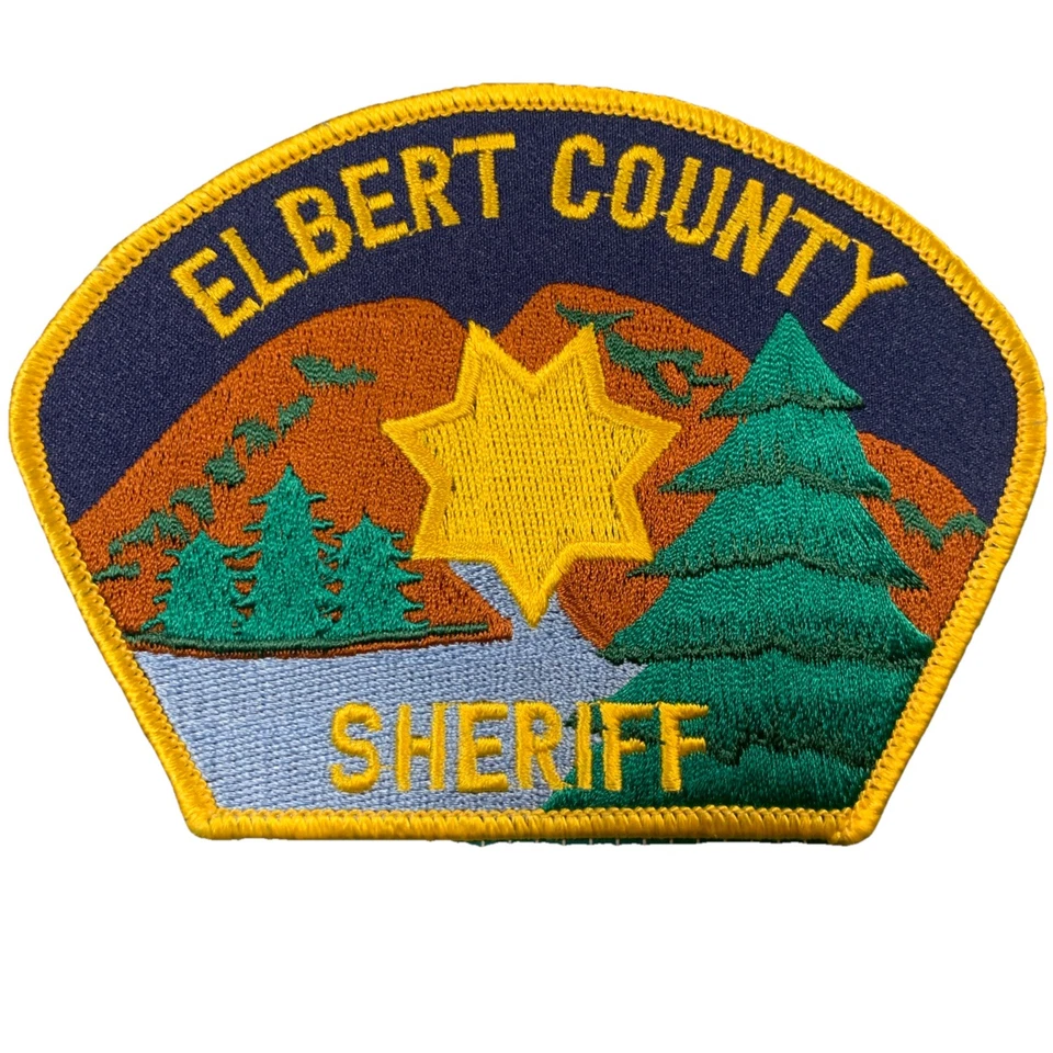 COLORADO CO ELBERT COUNTY SHERIFF 部长肩章 7E — 第 1/2 张图片