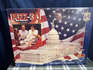 3-D Jigsaw Puzzle “The  Capitol” 718 Pieces By Wrebbit Vintage 1995.  J2 - Picture 1 of 10