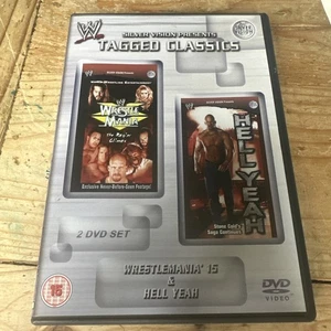 WWE Tagged Classics WrestleMania 15 & Hell Yeah DVD (2 Disc Set) WWF RARE - Picture 1 of 2