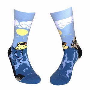 Rubber Duck Swimming Over a Waterfall Socks - Picture 1 of 6