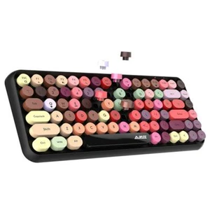 Ajazz 308i Bluetooth Wireless Keyboard 84 Keys Round Keycaps for Laptop Tablet - Picture 1 of 7