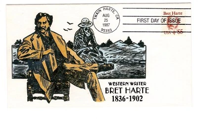 #2196 Bret Harte 1987 FDC - Wildermuth Wildy Cachet #16/32 - Image 1 of 2