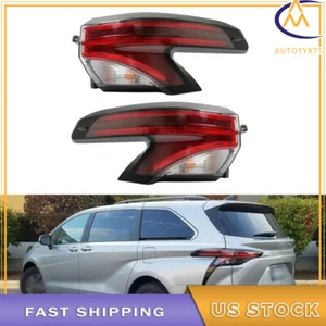 Driver&Passenger Tail Light Lamp Assy For Toyota Sienna LE XLE 2021-2022 Clear - Picture 1 of 12