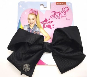 JoJo Siwa Signature Collection Medium Hair Bow Clip Black JJ134A Nickelodeon New - Picture 1 of 2