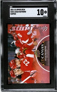 Lucas Raymond SGC 10 2021-22 Upper Deck Canvas YOUNG GUNS C226 RC Rookie - Picture 1 of 2