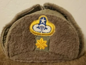 US Army Cold Weather Hat - 504th PIR Airborne - Major - Senior Parachutist - Picture 1 of 4