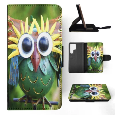 ОТКИДНОЙ ЧЕХОЛ ДЛЯ SAMSUNG GALAXY|МИЛЫЙ ОЧАРОВАТЕЛЬНЫЙ ИСКУССТВЕННАЯ СОВА ПТИЦА - Изображение 1 из 4