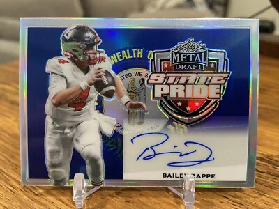 BAILEY ZAPPE 2022 Leaf Metal State Pride Rookie Auto SSP #/40 Patriots QB 🔥📈 - Image 1 of 3