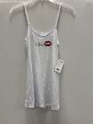 NWT Dreamgirls White I Do Lips Heart Back Cut Out Strap Nighty Intimate Womens S