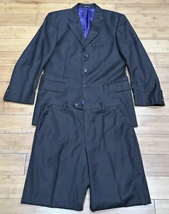 Paul Smith London The Westbourne Choch Brown w/ Purple Pinstripe Suit Men’s 38R - Picture 1 of 13