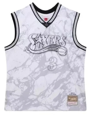 Allen Iverson Philadelphia 76ers Mitchell & Ness Authentic White Jersey-Sz M-NWT - Image 1 of 4