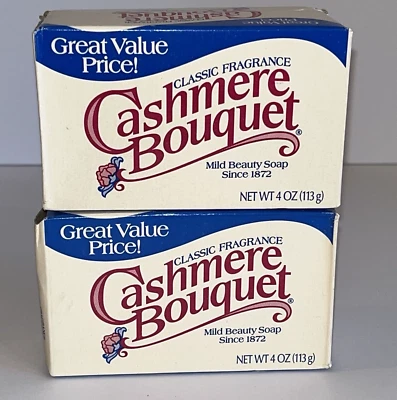 Jabón de belleza de ramo de cachemir de colección 2 barras 4 oz sellado nuevo en stock fragancia clásica sin usar Foto 1 de 4