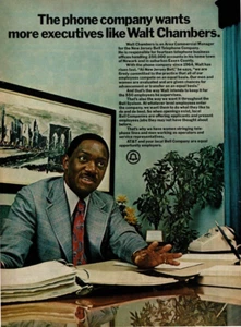 1972 Vintage Print Ad Bell AT&T the phone co wants more executives Walt Chambers - Picture 1 of 2