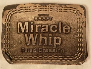Vintage Belt Buckle Miracle Whip Kraft Lewis Buckles Chicago A80 - Picture 1 of 4