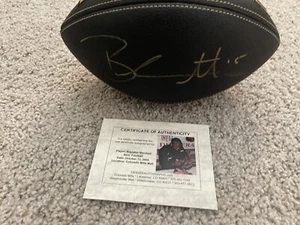 Chicago Bears / Denver Broncos / Brandon Marshall Autographed Football - Picture 1 of 5