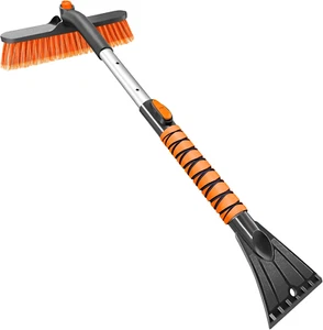 Car Ice Scraper with 12.6 Inch Large Brush Head, Snow Brush and Ice Scraper for - Picture 1 of 8