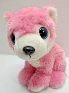 Juguete de peluche Fiesta Sitting Big Eyed Wolf Pink Great Bear Lodge 9" - Imagen 1 de 15