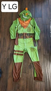 Fortnite Boy's Rex Union Sleeper Hooded Pajamas Green Epic Games Y- Lg - Picture 1 of 4