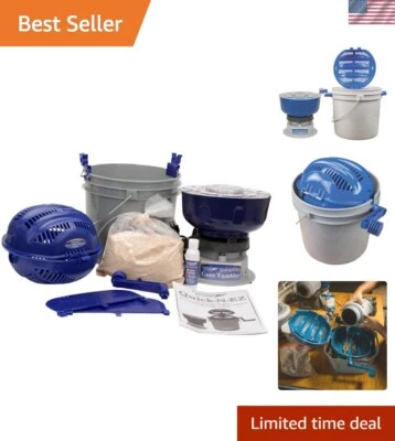 Kit de copo de polimento profissional de latão com separador de mídia rotativo - 13 lb - Imagem 1 de 4