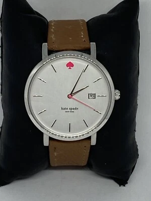 Kate Spade New York Gramercy 0008 Women's Brown Leather Analog Dial Watch VK164 - Image 1 of 4