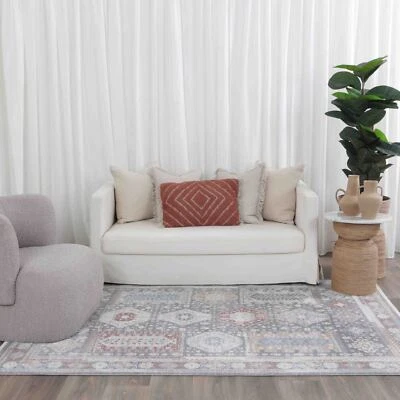 Boston Colourful Moroccan Geometric Traditional Floor Rug - 7 Sizes - image 1 of 4