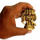 Panchmukhi Hanuman 100% Pure Brass Sitting Religious Idol Murti Statue ( F/S )