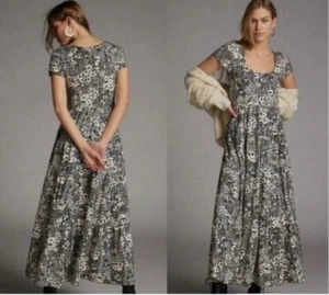 Maeve Womens Dress XS Anthropologie Maxi Catalina Tiered - Picture 1 of 10