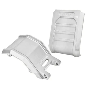 GPM Racing Aluminum 7075 Skid Plate Set Silver for Losi 1/4 Promoto-MX - Picture 1 of 3