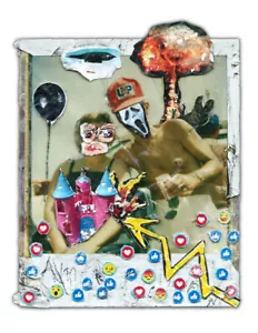 JUSTIN AERNI dark art Signed & Numbered PRINT macabre : MODERN AMERICAN GOTHIC - Picture 1 of 3
