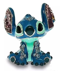 "Minifigura esmaltada Arribas Stitch de los parques de Disney con cristales joyados 1"" nueva en caja" - Imagen 1 de 2