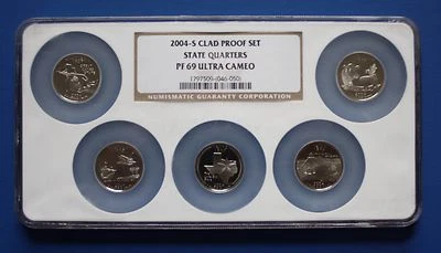 U.S. - 2004-S State Quarters Clad Proof Set in multi-holder (NGC PF69UC) - Image 1 of 2