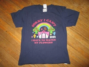 ANIMAL CROSSING T SHIRT Sorry I Can't I Have To Water My Flowers YOUTH LARGE - Picture 1 of 4