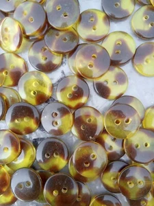 10x15mm COCONUT SHELL BUTTONS - CRAFT - Picture 1 of 4