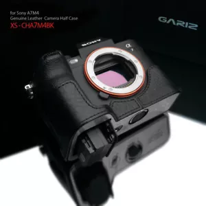 Gariz XS-CHA7M4BK Leather Half Case for Sony A7IV (Not for A7RIV ), Black - Picture 1 of 12