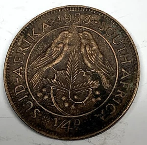 # C2176   SOUTH AFRICA    COIN,     1/4 PENNY  1953 - Picture 1 of 2
