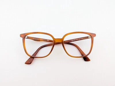 Solo monturas para gafas Gucci, GG0260O 002, 53-17-145, naranja, hechas en Italia Foto 1 de 4