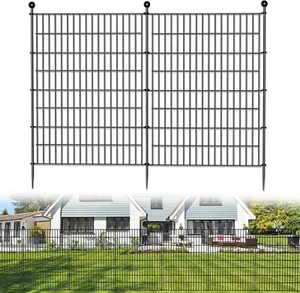 10 Panels No Dig Decorative Outdoor Garden Fence for Yard, 40 In(H) X 23.6 Ft(L) - Picture 1 of 7